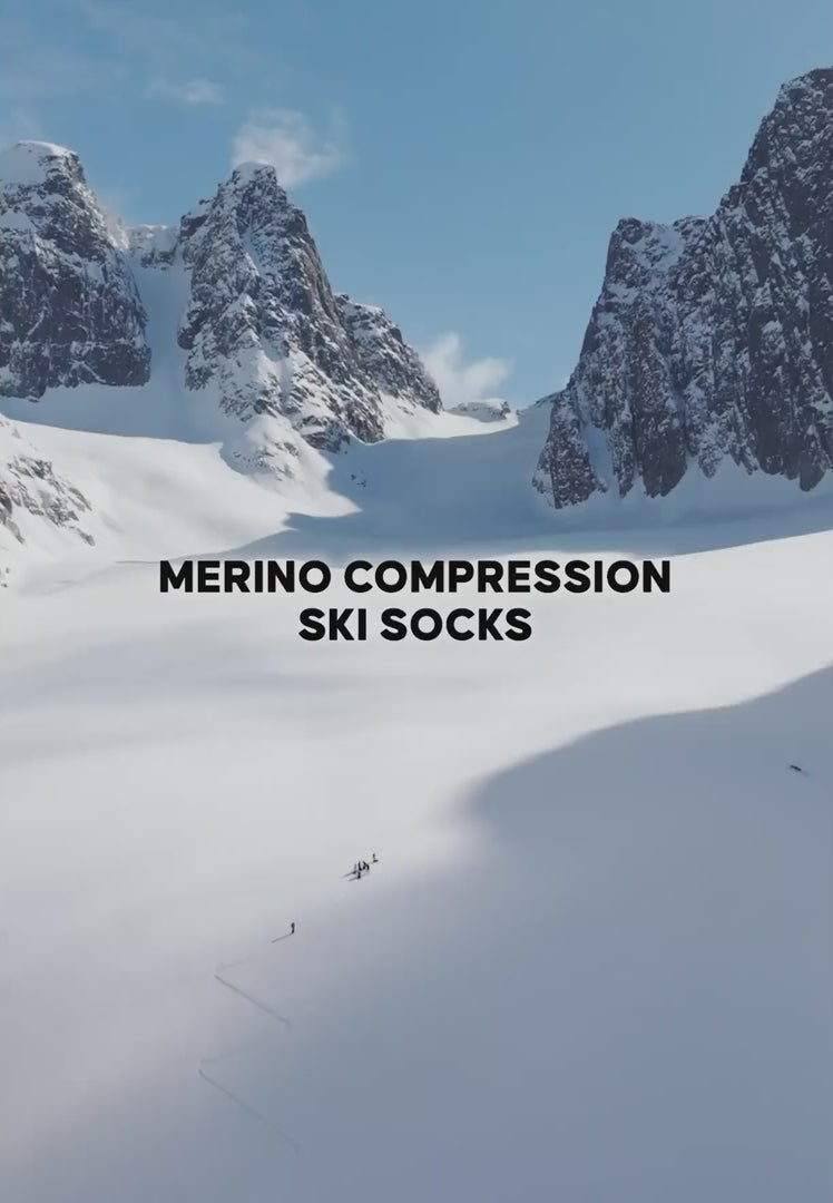 CALZE DA SCI A COMPRESSIONE IN MERINO