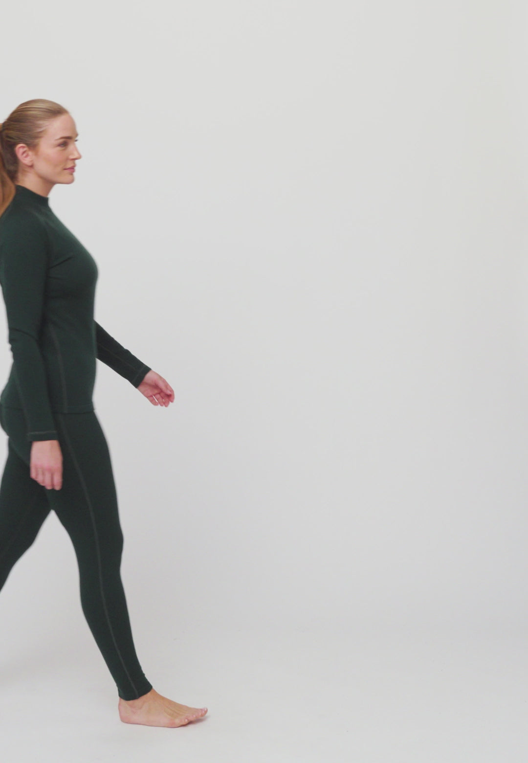 CONJUNTO DE CAPA BASE EXTREMA DE MERINO PARA MUJER