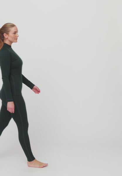 CONJUNTO DE CAPA BASE EXTREMA DE MERINO PARA MUJER