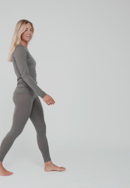 CONJUNTO DE BASE LAYER DE LANA MERINO PARA MUJER