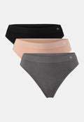 BAMBOO THONG - Black | Beige | Dark Grey