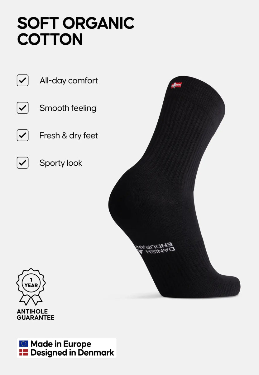 TENNIS SOCKS IN ORGANIC COTTON - DANISH ENDURANCE