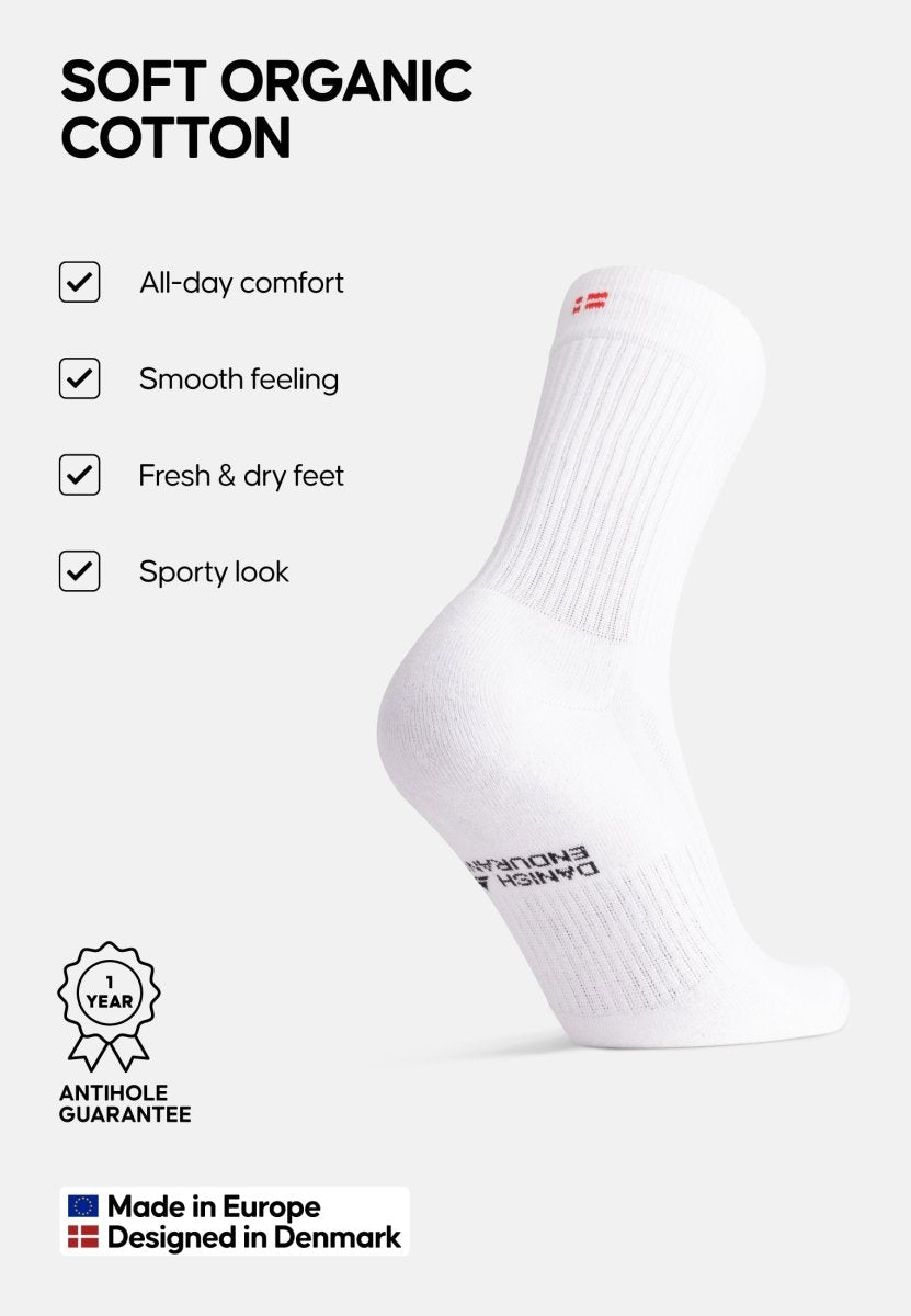 TENNIS SOCKS IN ORGANIC COTTON - DANISH ENDURANCE