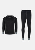 THERMAL UNDERWEAR SET FOR MEN & WOMEN (Outlet) - Black/Grey