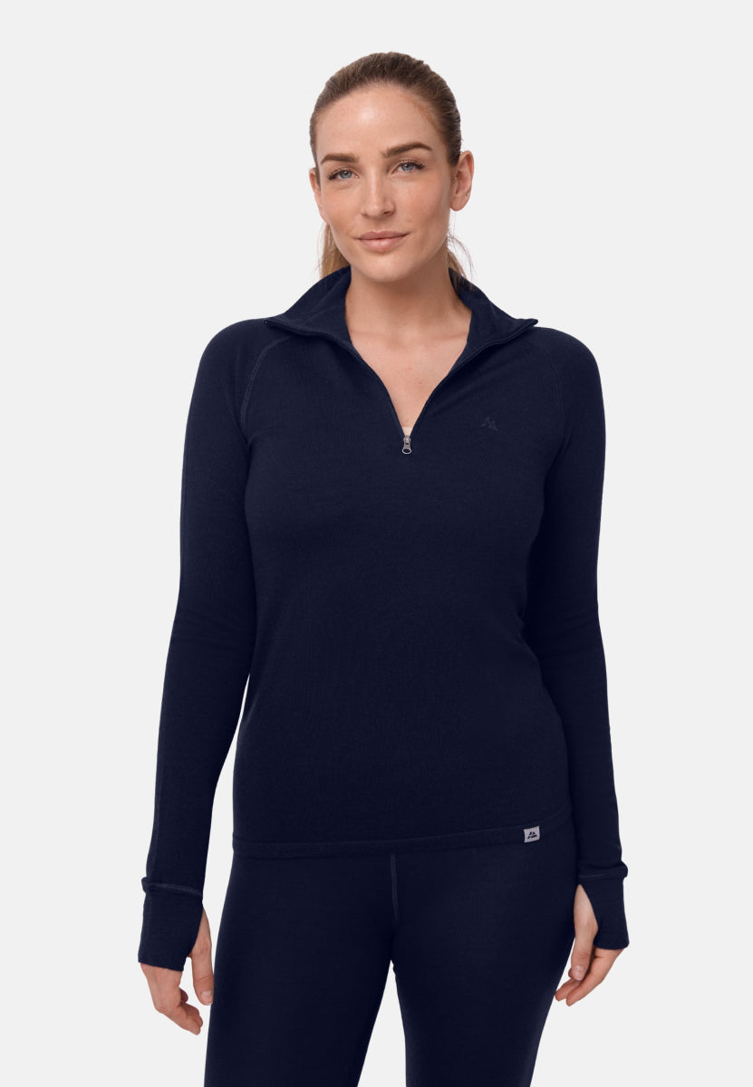WOMEN'S MERINO HALF ZIP SHIRT - DANISH ENDURANCE