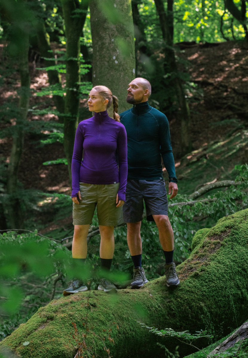 WOMEN'S MERINO HALF ZIP SHIRT - DANISH ENDURANCE