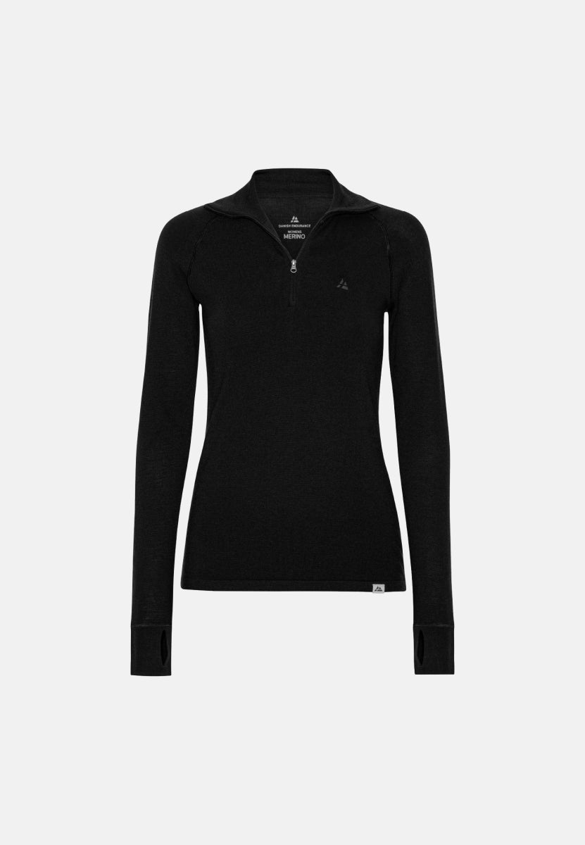 WOMEN'S MERINO HALF ZIP SHIRT - DANISH ENDURANCE