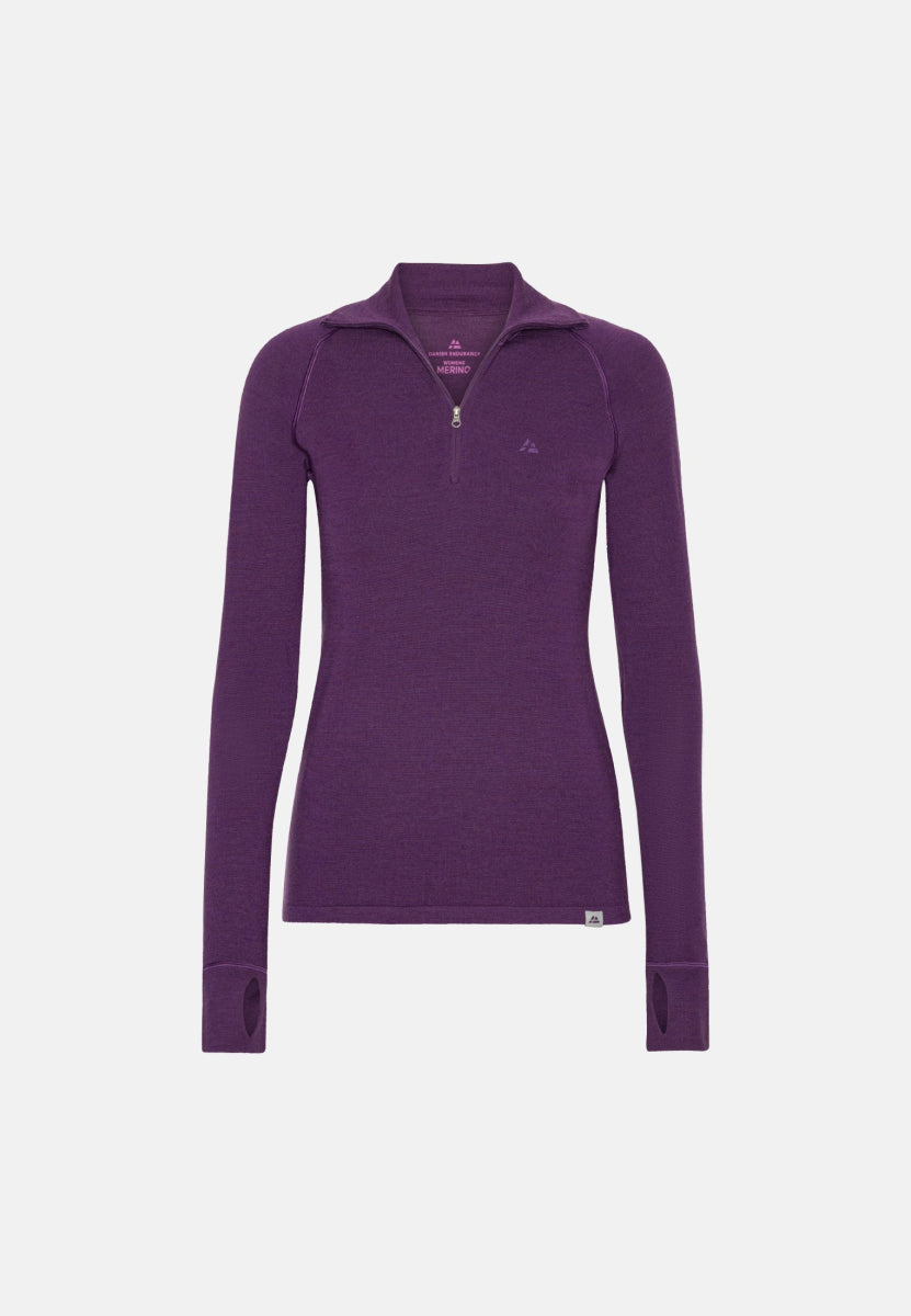 WOMEN'S MERINO HALF ZIP SHIRT - DANISH ENDURANCE