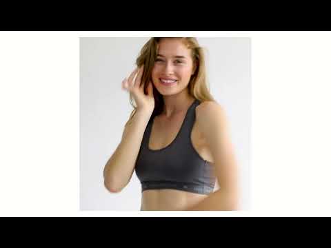 Joey Macon Sports Bra Breathable Wirefree Bounce Racer Back