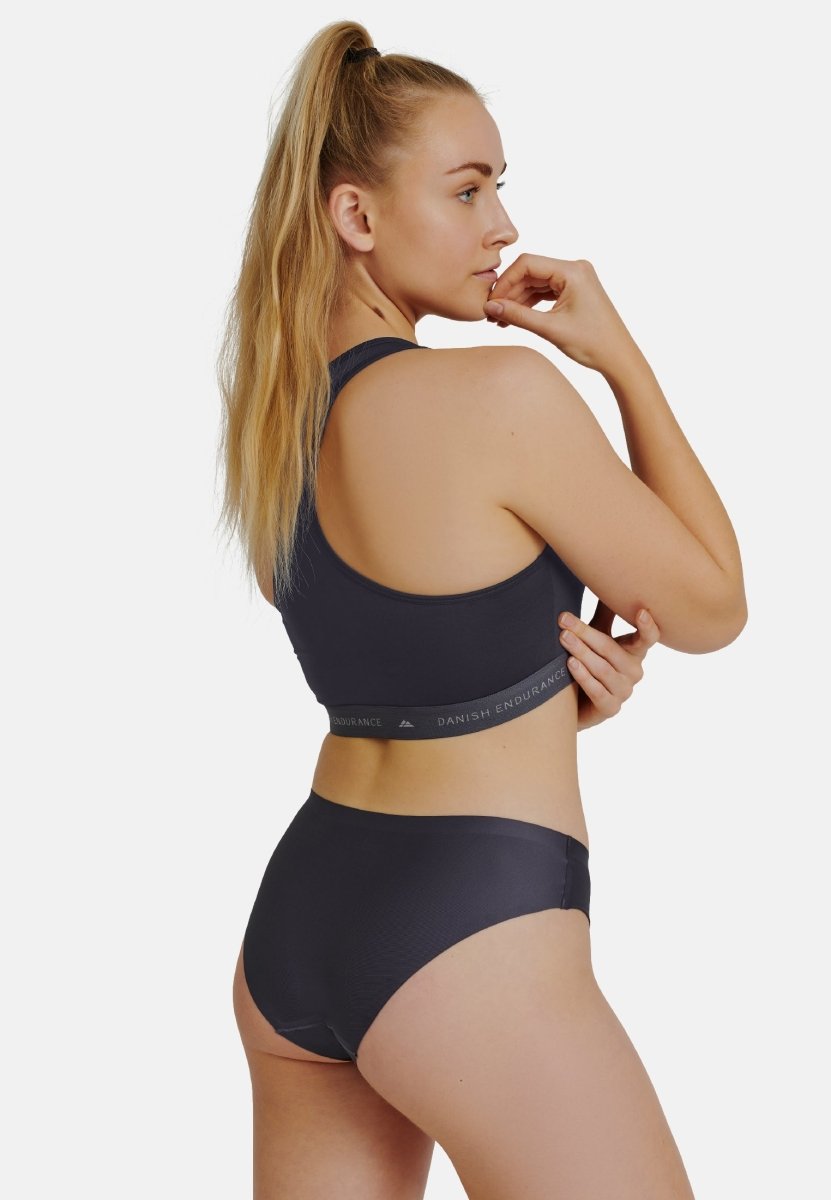 4 Pack Women's Invisible Seamless Bikini Underwear Half Back