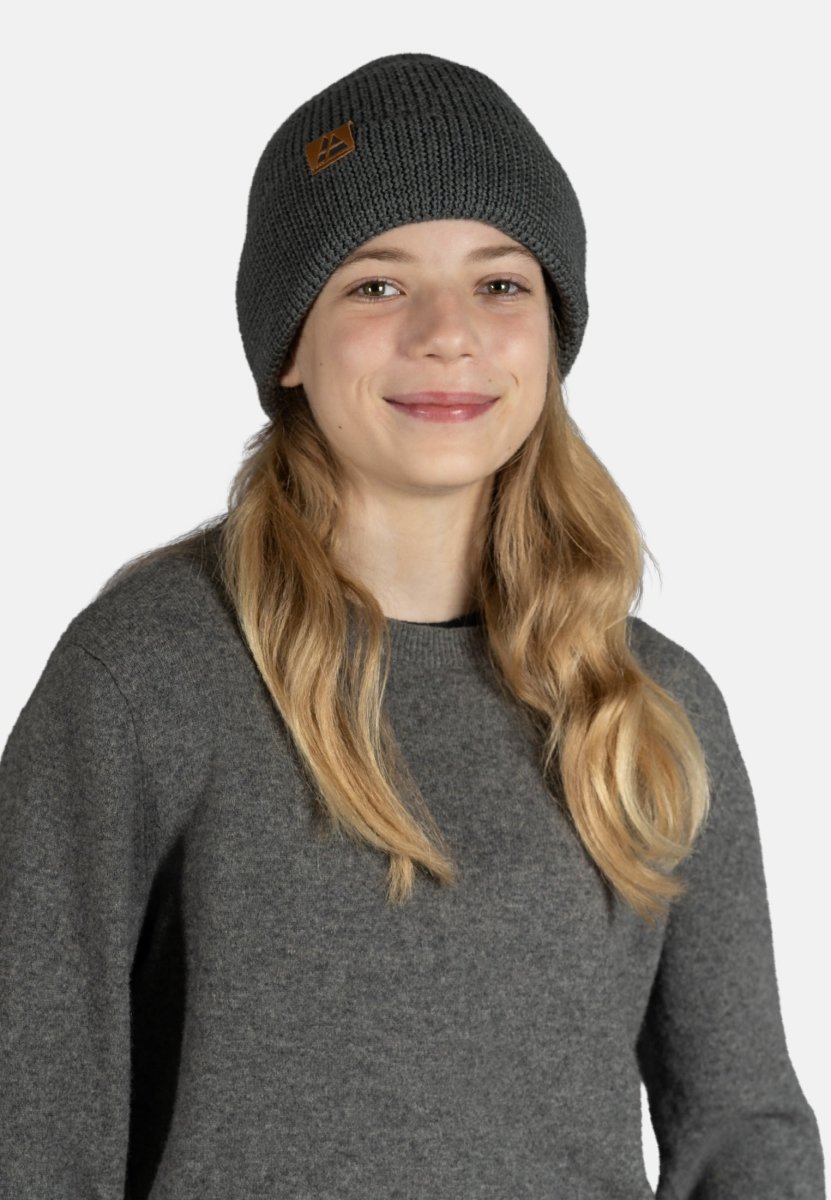 KIDS MERINO BEANIE WITH POLAR FLEECE - DANISH ENDURANCE