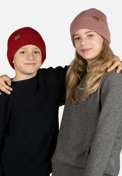 KIDS MERINO BEANIE WITH POLAR FLEECE - DANISH ENDURANCE