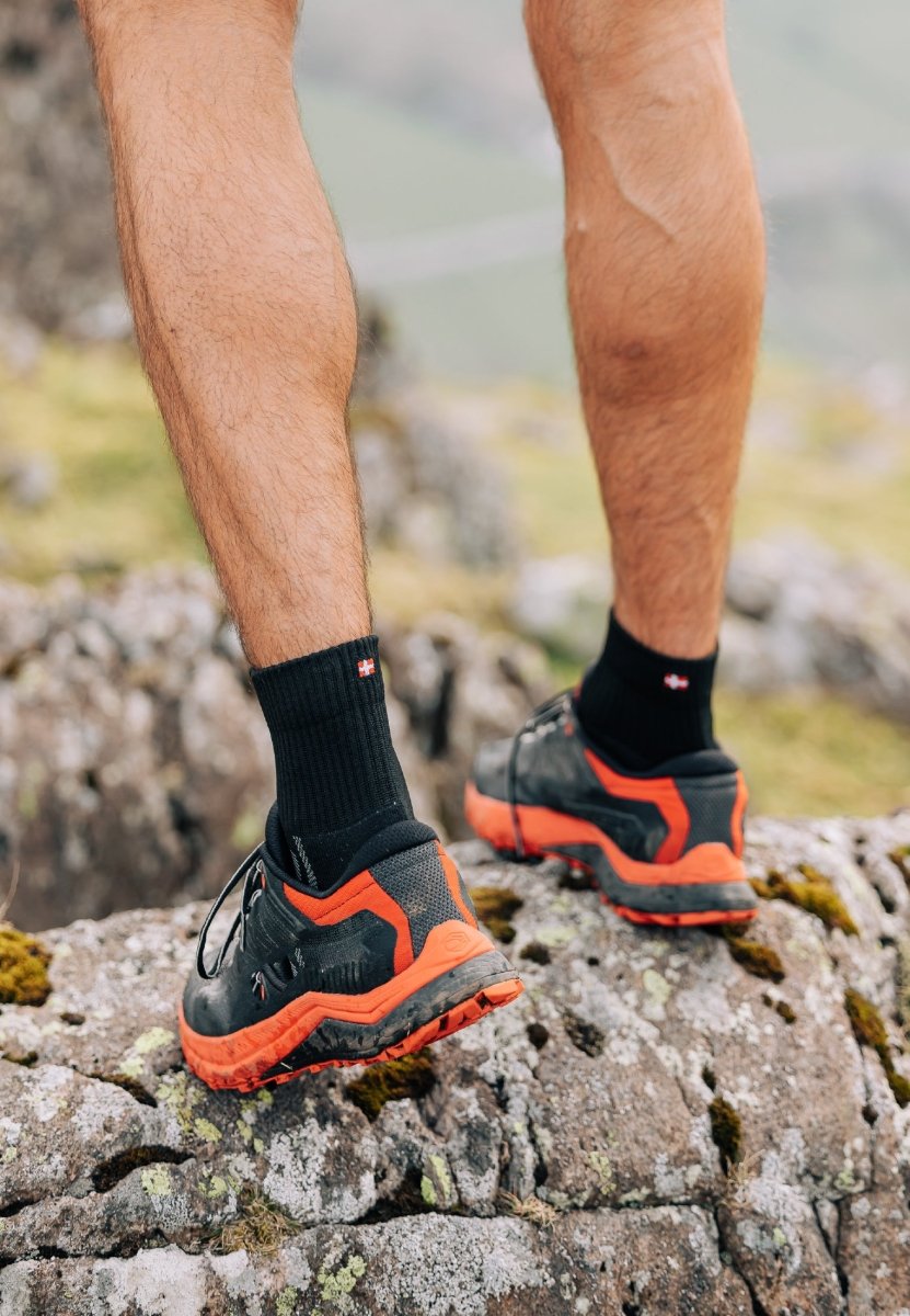 DANISH ENDURANCE 3 Pack Low-Cut Long Distance Running Socks, Men & Women
