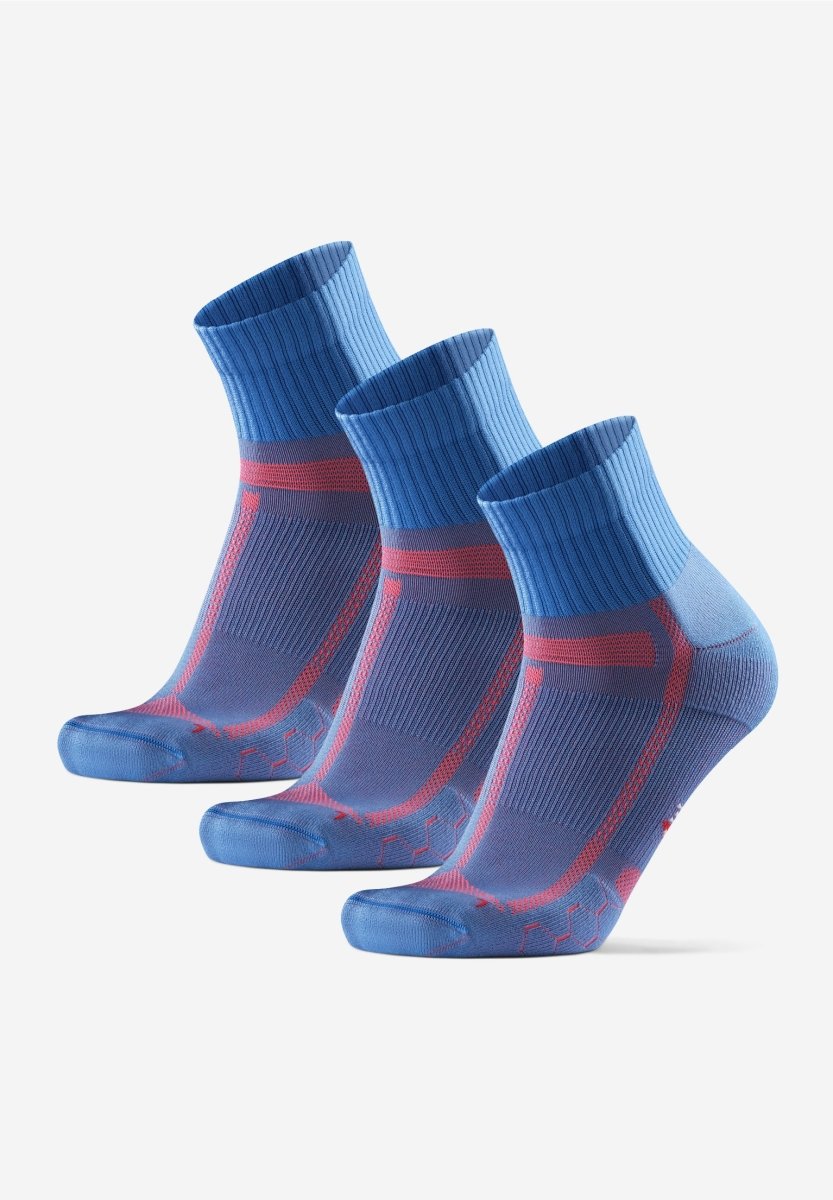 DANISH ENDURANCE 3 Pack Quarter Athletic Socks, Breathable for Men