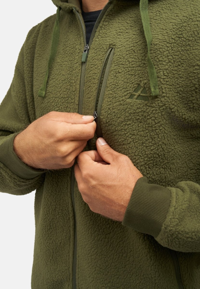 MEN'S HIGH PILE FLEECE HOODED JACKET - DANISH ENDURANCE