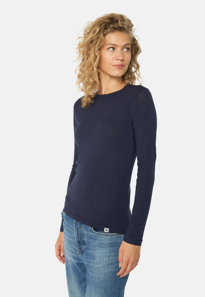 DANISH ENDURANCE Merino Wool Base Layer Shirt for Women, Thermal Long  Sleeve, Grey, Small at  Women's Clothing store