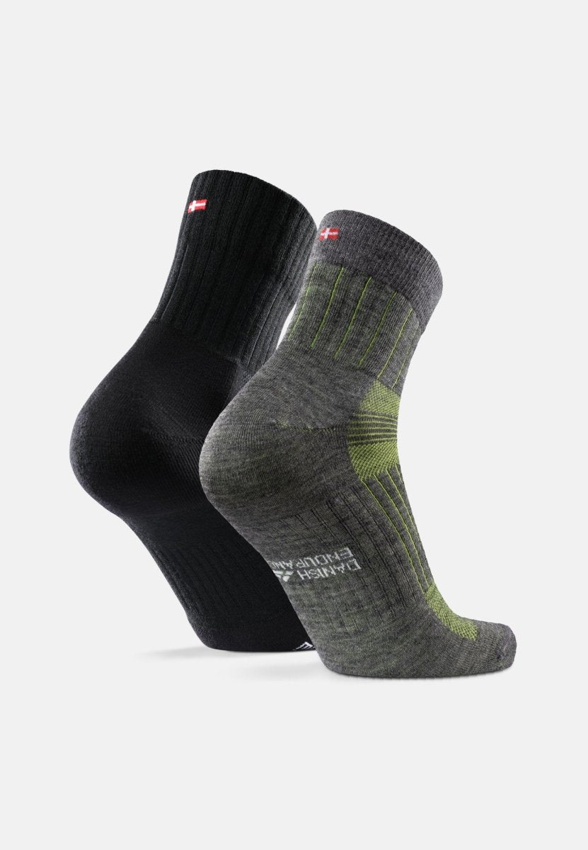 DANISH ENDURANCE Long Distance Running Socks, Quarter, Cushioned & Moisture  Wick