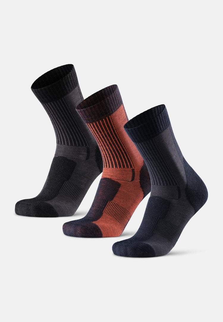 DANISH ENDURANCE 3-Pack Merino Wool Hiking Socks, Anti-Blister