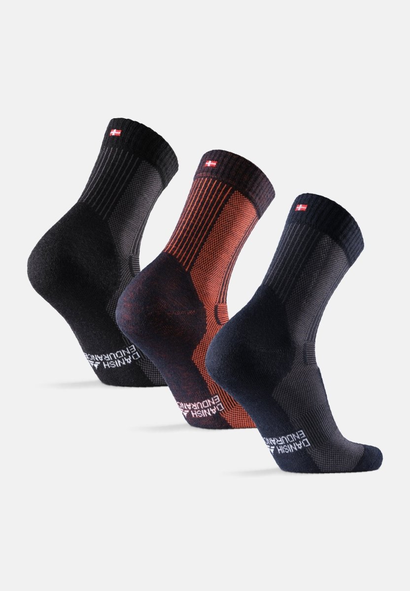  DANISH ENDURANCE Merino Running Socks (Black 2 Pairs