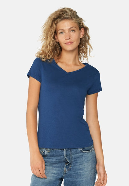 MODAL V NECK T-SHIRT FOR WOMEN - DANISH ENDURANCE