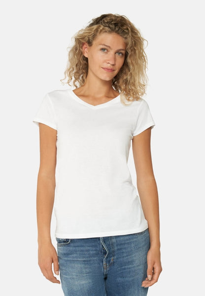 MODAL V NECK T-SHIRT FOR WOMEN - DANISH ENDURANCE