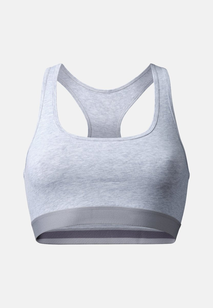 Bustier made of blended organic cotton - gray, Bras