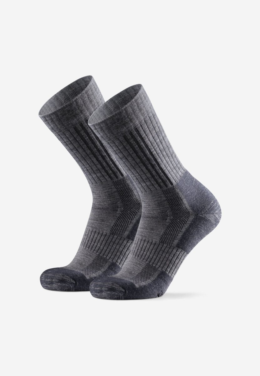 Danish Endurance Hiking Premium Merino Blend 2 Pack Socks (Grey/Navy B