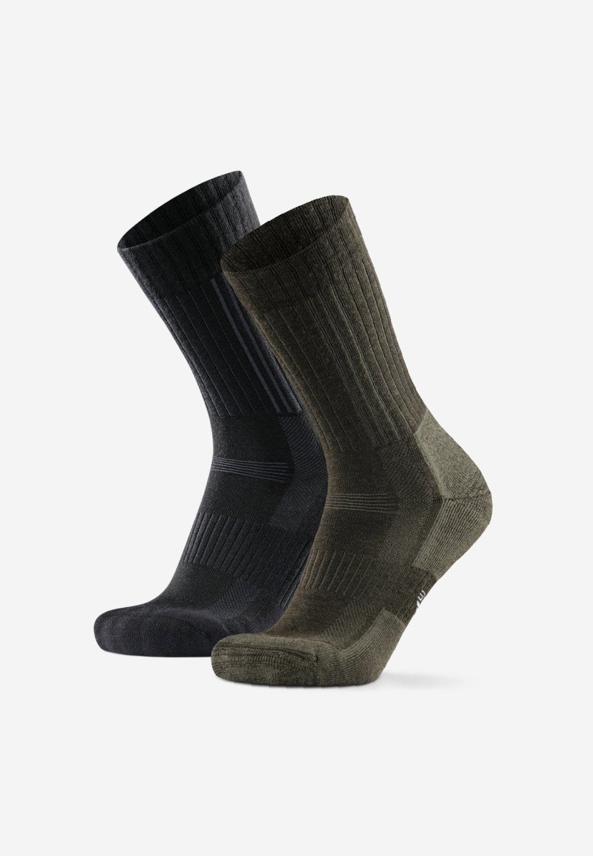 Merino Wool Hiking Trekking Socks by DANISH ENDURANCE for Men and Women 1  pair Green - FOREST GREEN US 5-8 : : Clothing & Accessories
